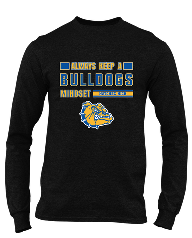 Natchez Bulldogs Mindset Men's LS T-Shirt