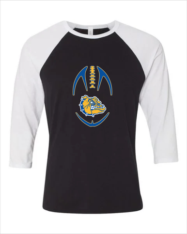 Natchez Bulldogs Football #4 Women's Baseball T-Shirt