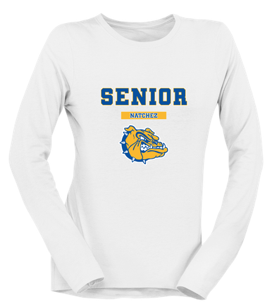 Natchez Bulldogs Senior #2 Women's LS T-Shirt