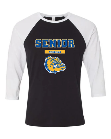 Natchez Bulldogs Senior #2 Men's Baseball T-Shirt