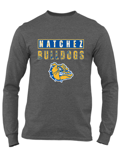 Natchez Bulldogs Mascot #9 Men's Premium LS T-Shirt