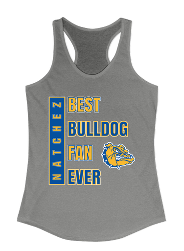 Natchez Bulldogs Best Bulldog Fan Women's Tank Top