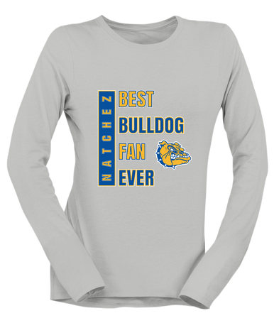 Natchez Bulldogs Best Bulldog Fan Women's Premium LS T-Shirt