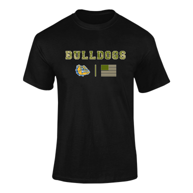 Princeton Bulldogs Camo Flag Men's Premium SS T-Shirt