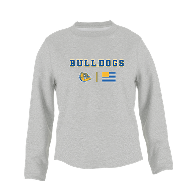 Princeton Bulldogs Team Colors Flag Women's Sweatshirt