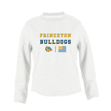 Princeton Bulldogs Spirit Flag Women's Sweatshirt