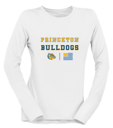 Princeton Bulldogs Spirit Flag Women's Premium LS T-Shirt
