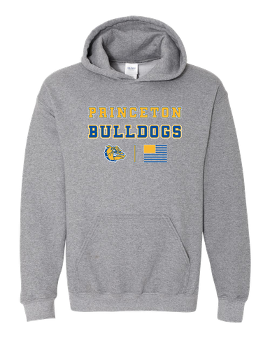 Princeton Bulldogs Spirit Flag Men's Hoodie