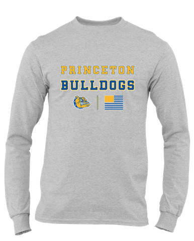 Princeton Bulldogs Spirit Flag Men's Premium LS T-Shirt