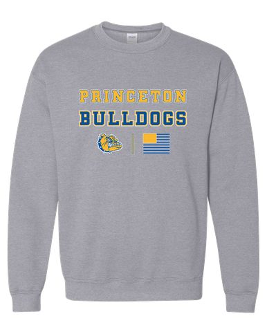 Princeton Bulldogs Spirit Flag Men's Sweatshirt