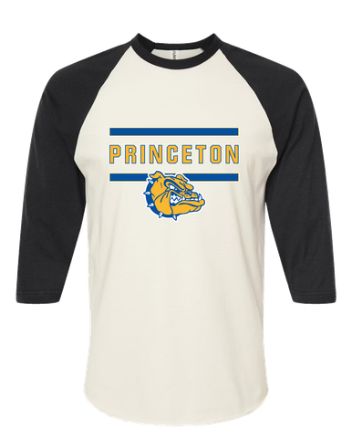 Princeton Bulldogs Mascot #4 Women's Baseball T-Shirt