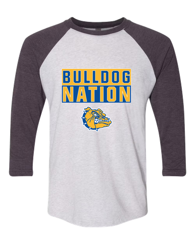 Princeton Bulldogs Nation #1 Women's Baseball T-Shirt