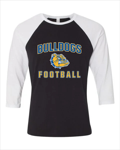 Princeton Bulldogs Football #1 Women's Baseball T-Shirt