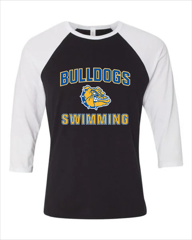 Princeton Bulldogs Swimming Women's Baseball T-Shirt
