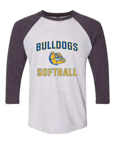 Princeton Bulldogs Softball #1 Women's Baseball T-Shirt