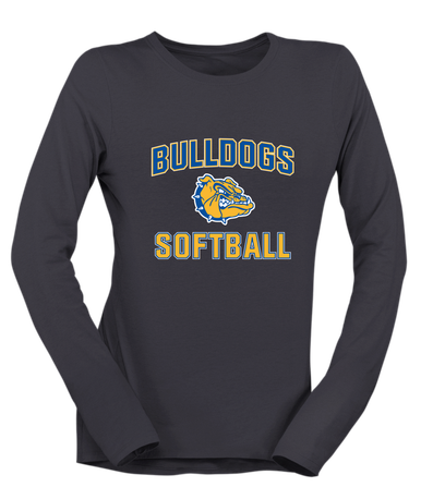 Princeton Bulldogs Softball #1 Women's Premium LS T-Shirt
