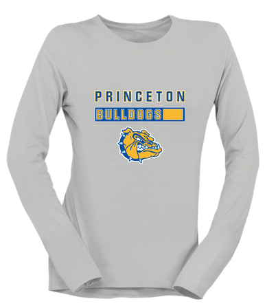 Princeton Bulldogs Mascot #7 Women's Premium LS T-Shirt