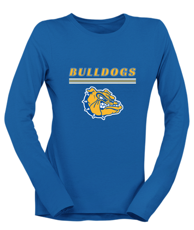 Princeton Bulldogs Mascot #8 Women's LS T-Shirt