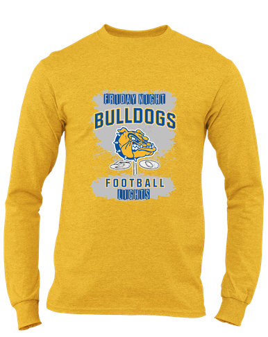 Princeton Bulldogs Football #6 Men's LS T-Shirt