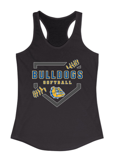 Princeton Bulldogs Softball #2 Women's Tank Top