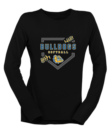 Princeton Bulldogs Softball #2 Women's Premium LS T-Shirt