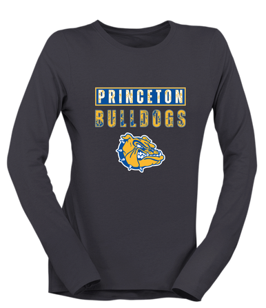 Princeton Bulldogs Mascot #9 Women's Premium LS T-Shirt
