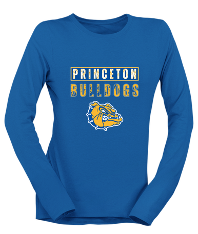 Princeton Bulldogs Mascot #9 Women's LS T-Shirt