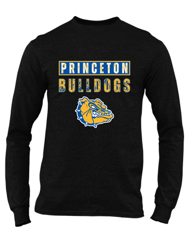 Princeton Bulldogs Mascot #9 Men's LS T-Shirt