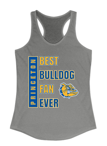 Princeton Bulldogs Best Bulldog Fan Women's Tank Top