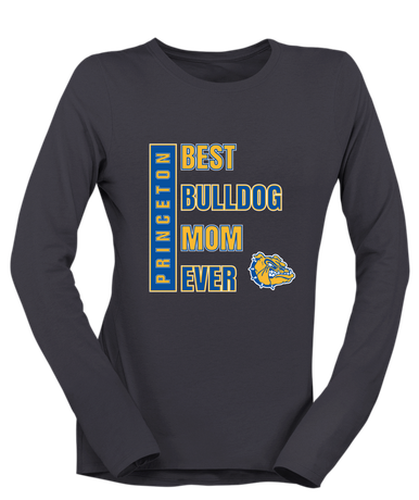 Princeton Bulldogs Best Bulldog Mom Women's LS T-Shirt