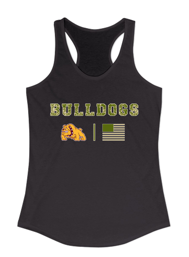 Big Spring Bulldogs Camo Flag Women's Tank Top
