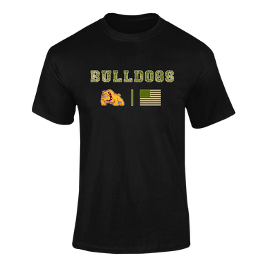 Big Spring Bulldogs Camo Flag Men's SS T-Shirt