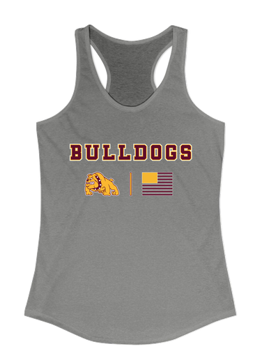 Big Spring Bulldogs Team Colors Flag Women's Tank Top