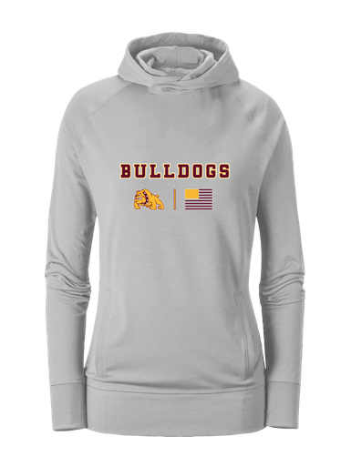 Big Spring Bulldogs Team Colors Flag Women's Hoodie
