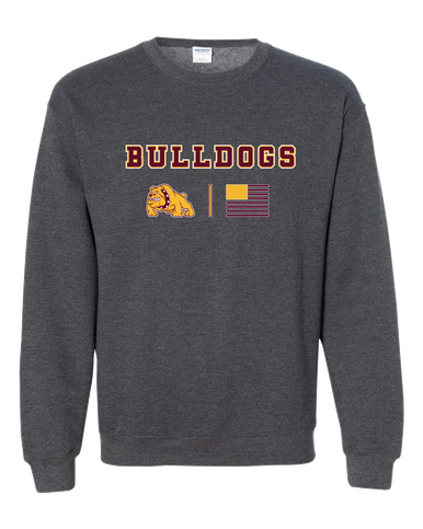 Big Spring Bulldogs Team Colors Flag Men's Sweatshirt