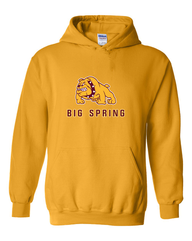 Big Spring Bulldogs Mascot #2 Men's Hoodie