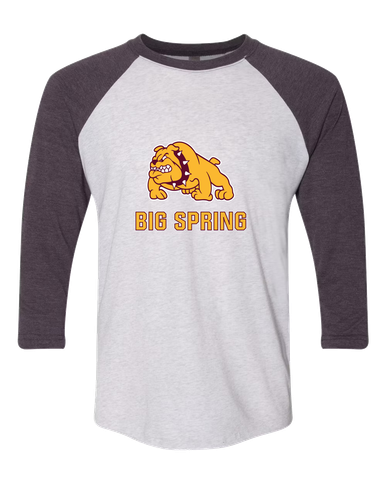 Big Spring Bulldogs Mascot #2 Women's Baseball T-Shirt