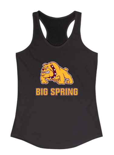 Big Spring Bulldogs Mascot #2 Women's Tank Top