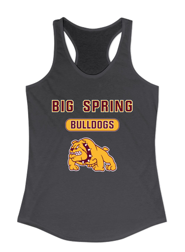 Big Spring Bulldogs Mascot #3 Women's Tank Top