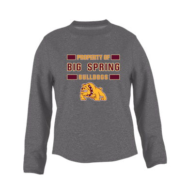 Big Spring Bulldogs Property Of Women's Sweatshirt