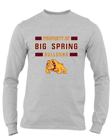 Big Spring Bulldogs Property Of Men's Premium LS T-Shirt