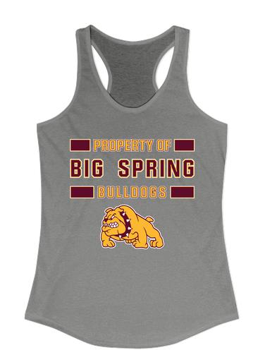 Big Spring Bulldogs Property Of Women's Tank Top