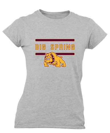 Big Spring Bulldogs Mascot #4 Women's SS T-Shirt