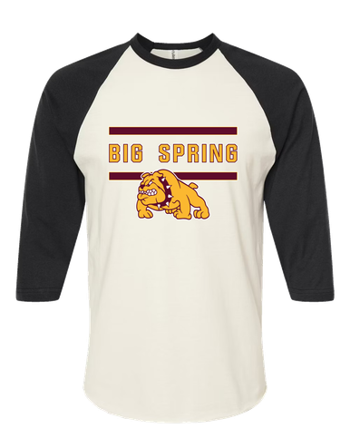 Big Spring Bulldogs Mascot #4 Men's Baseball T-Shirt