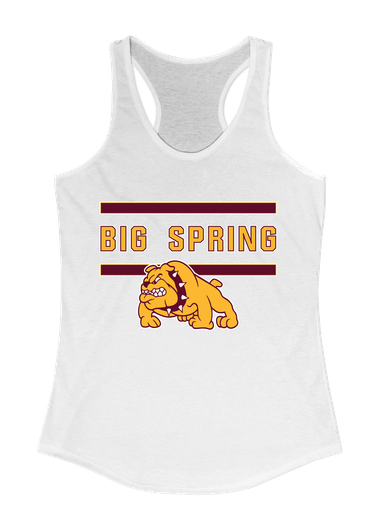 Big Spring Bulldogs Mascot #4 Women's Tank Top