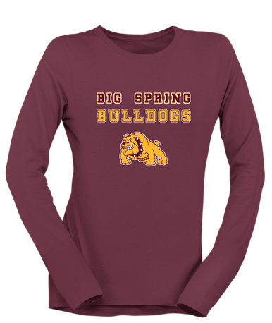 Big Spring Bulldogs Spirit Women's LS T-Shirt