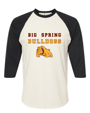 Big Spring Bulldogs Spirit Women's Baseball T-Shirt