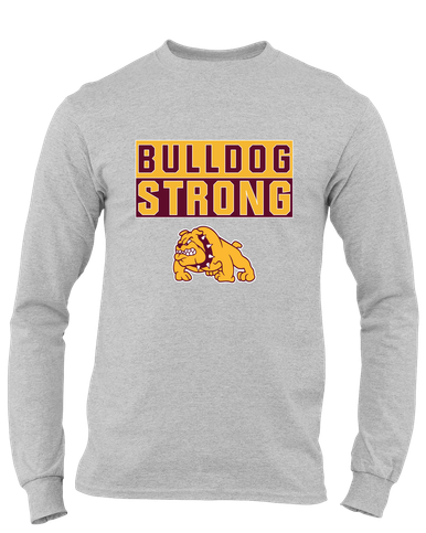 Big Spring Bulldogs Strong #1 Men's LS T-Shirt