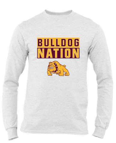 Big Spring Bulldogs Nation #1 Men's LS T-Shirt