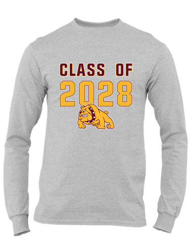 Big Spring Bulldogs Class of 2028 Men's LS T-Shirt